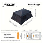 Sonuto Tent outdoor camping overnight two-bedroom portable thickened field awning camping equipment family gathering