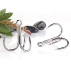 5/6/7/8PCS 4X Intensify Anti-rust  Super Sharp Fishhooks Treble Fishing Hooks  High Carbon Steel Matte  Hooks Fishing Tackle