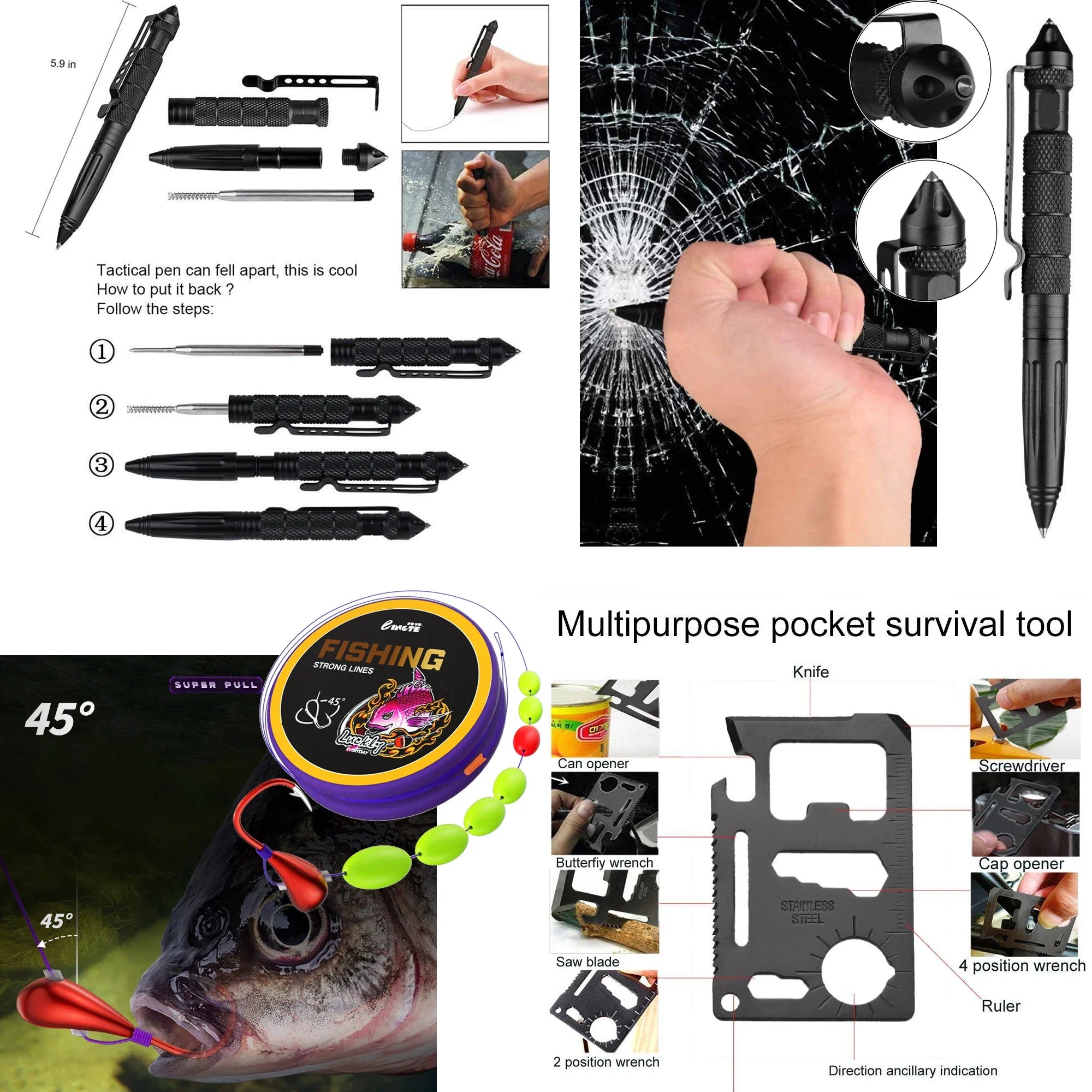 Tactical First Aid Kit In The Car Acessories Survival Kits Camping Equipments Medical Bag Self-defense EDC Pouch