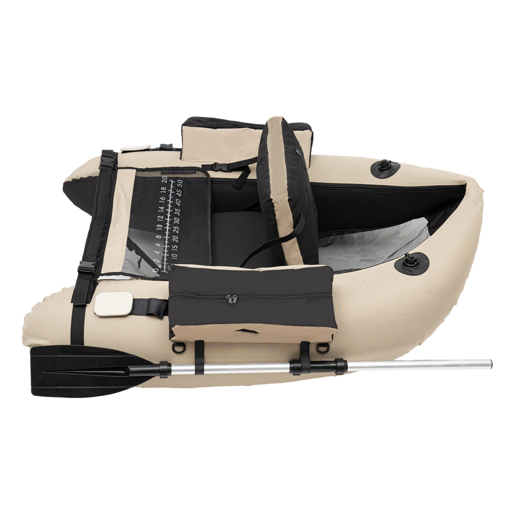 Outdoor Inflatable Fishing Boat with Adjustable Backrest