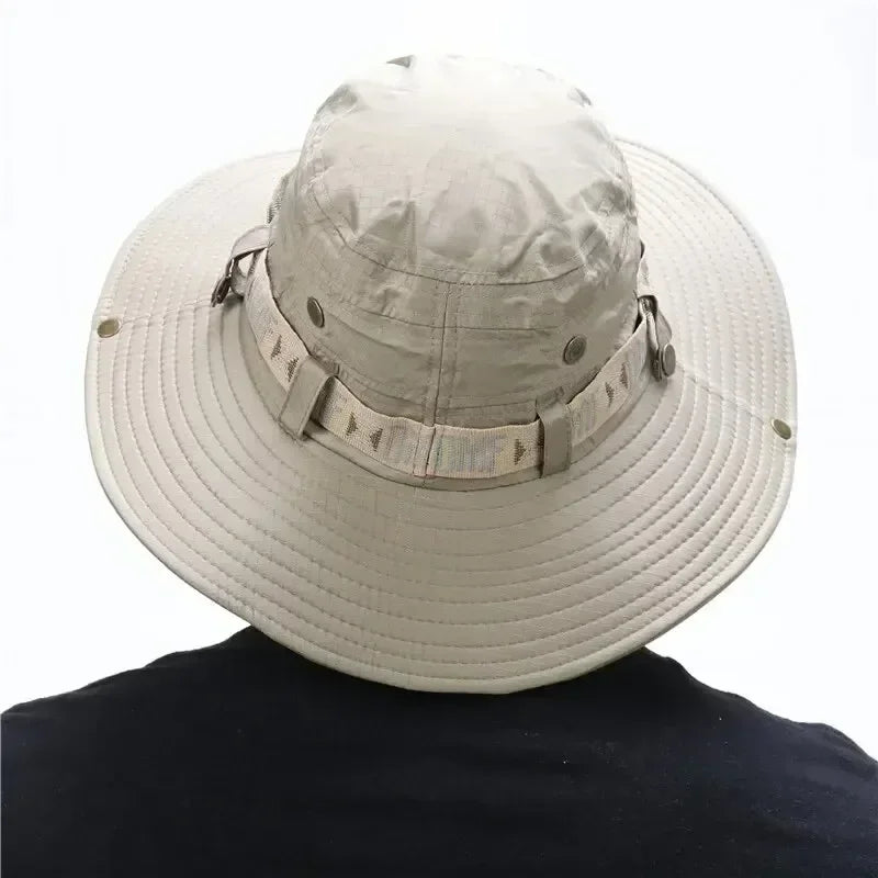 Outdoor Summer Men's Wide Brim Bucket Hat