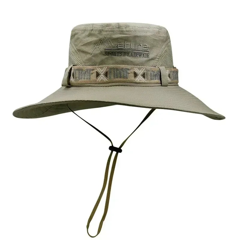 Outdoor Summer Men's Wide Brim Bucket Hat