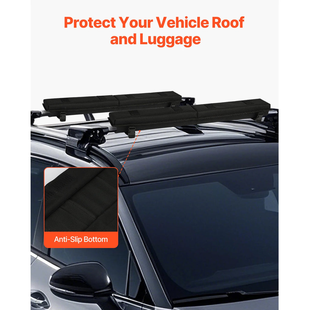 SucceBuy 30 inch Soft Roof Rack Pad Universal Car Roof Rack Pad for Kayak Carrier SUP Canoe Snowboard