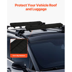 SucceBuy 30 inch Soft Roof Rack Pad Universal Car Roof Rack Pad for Kayak Carrier SUP Canoe Snowboard