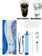 Camping Hiking Emergency Life Portable  Outdoor Water Purifier  Water Filter Suitable for Streams,Lakes Outdoors Camping.