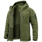 Men's Hunting Full Zip Multi-Pockets Fleece Jacket