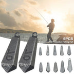 5pcs   Fishing Fall Hook Connector Line Iron Sinker Additional Weight 30g-180g for  Fishing Sinker