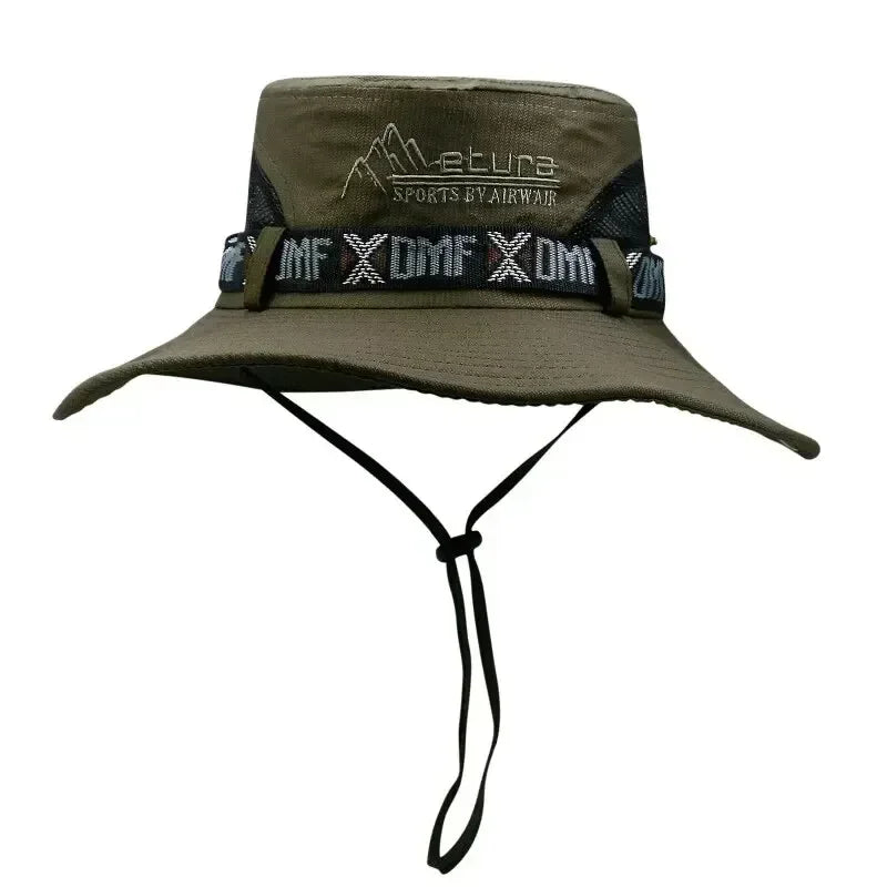 Outdoor Summer Men's Wide Brim Bucket Hat