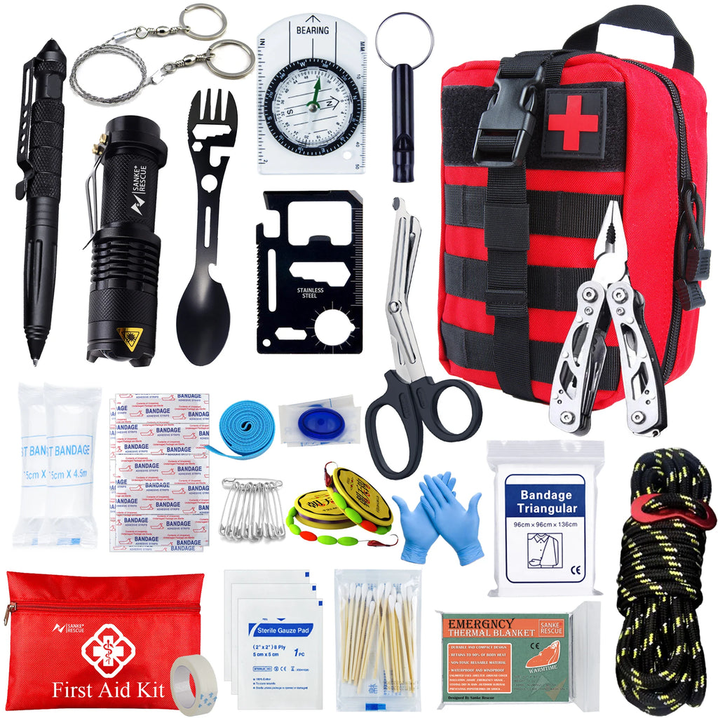 Tactical First Aid Kit In The Car Acessories Survival Kits Camping Equipments Medical Bag Self-defense EDC Pouch