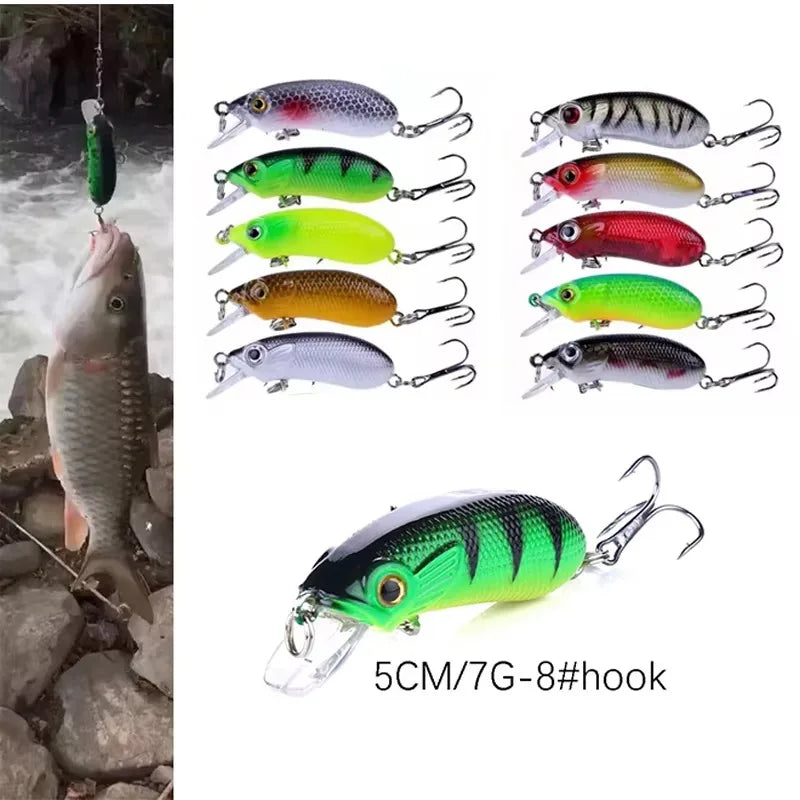 Fishing Lures Set Crankbait Tackle Hard Bait Kit Artificial Minnow Popper Pencil Swing Swimbait Wobblers