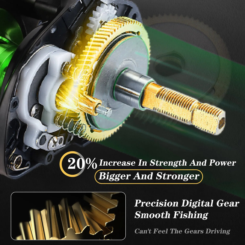 Sougayilang Baitcasting Fishing Rod Kits Carbon Fiber 4Sections Casting Rod and Metal Spool Reel for Freshwater Bass Fishing Set