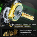 Sougayilang Baitcasting Fishing Rod Kits Carbon Fiber 4Sections Casting Rod and Metal Spool Reel for Freshwater Bass Fishing Set