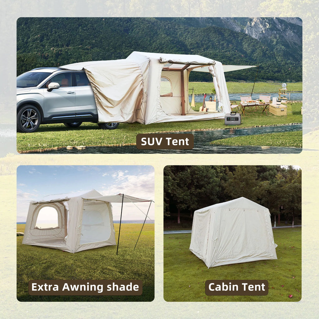 Inflatable Tents for Camping suv tent  Easy Setup Inflatable Tent Waterproof  Glamping Tents for Camping Adult 4/6/8 Person