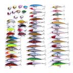 Fishing Lures Set Crankbait Tackle Hard Bait Kit Artificial Minnow Popper Pencil Swing Swimbait Wobblers