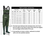 Night Cat Fishing Wader for Men Women Farm Working Waterproof Hunting Chest Wader with Boots Belt Breathable Lightweight