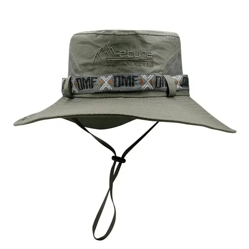 Outdoor Summer Men's Wide Brim Bucket Hat