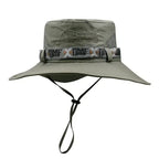 Outdoor Summer Men's Wide Brim Bucket Hat