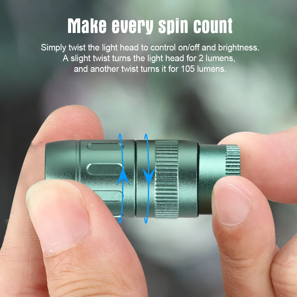 Trustfire MINIE EDC Flashlight with Magnetic LED Rechargeable  Keychain Flashlights Outdoor Tool For Camping Hiking