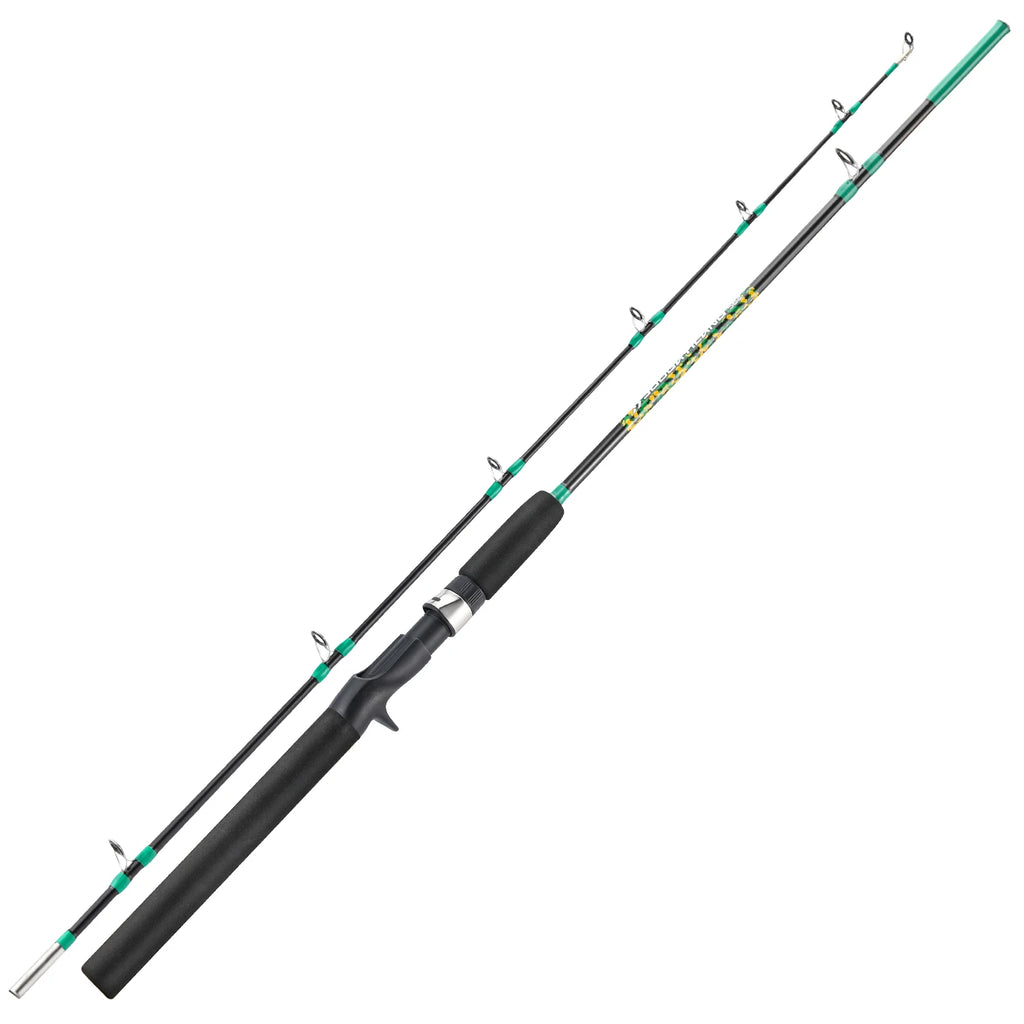 Sougayilang 2section Baitcasting Fishing Rod Carbon Fiber Fishing Pole 1.65m Spinning Rod EVA Handle Grip Bass Freshwater
