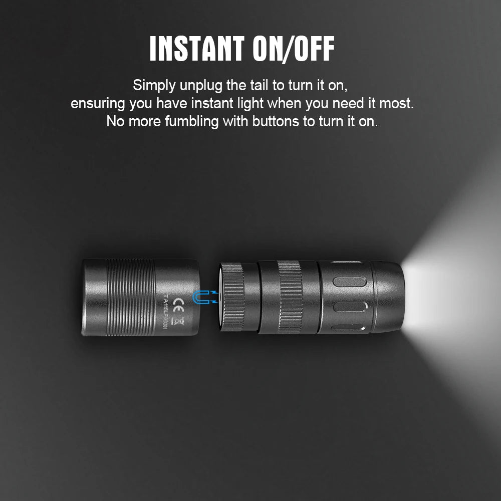 Trustfire MINIE EDC Flashlight with Magnetic LED Rechargeable  Keychain Flashlights Outdoor Tool For Camping Hiking