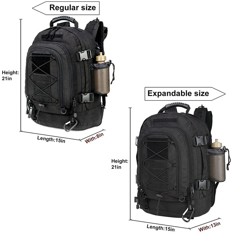 60L Military Tactical Backpack Army   Rucksack Outdoor Travel Hiking  Camping Hunting