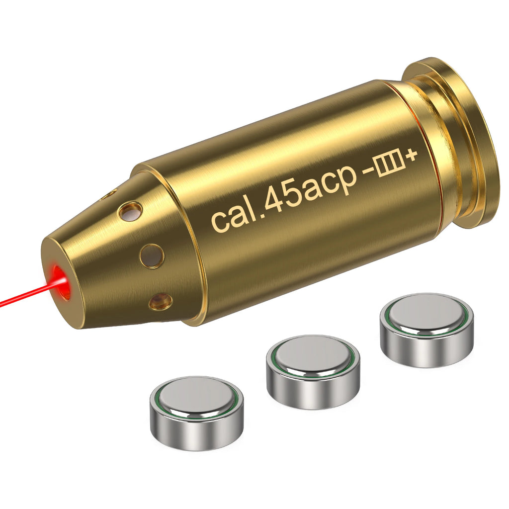 45ACP Red Laser Calibration Tool - Hunting Accessories Training Shooting Calibrator.