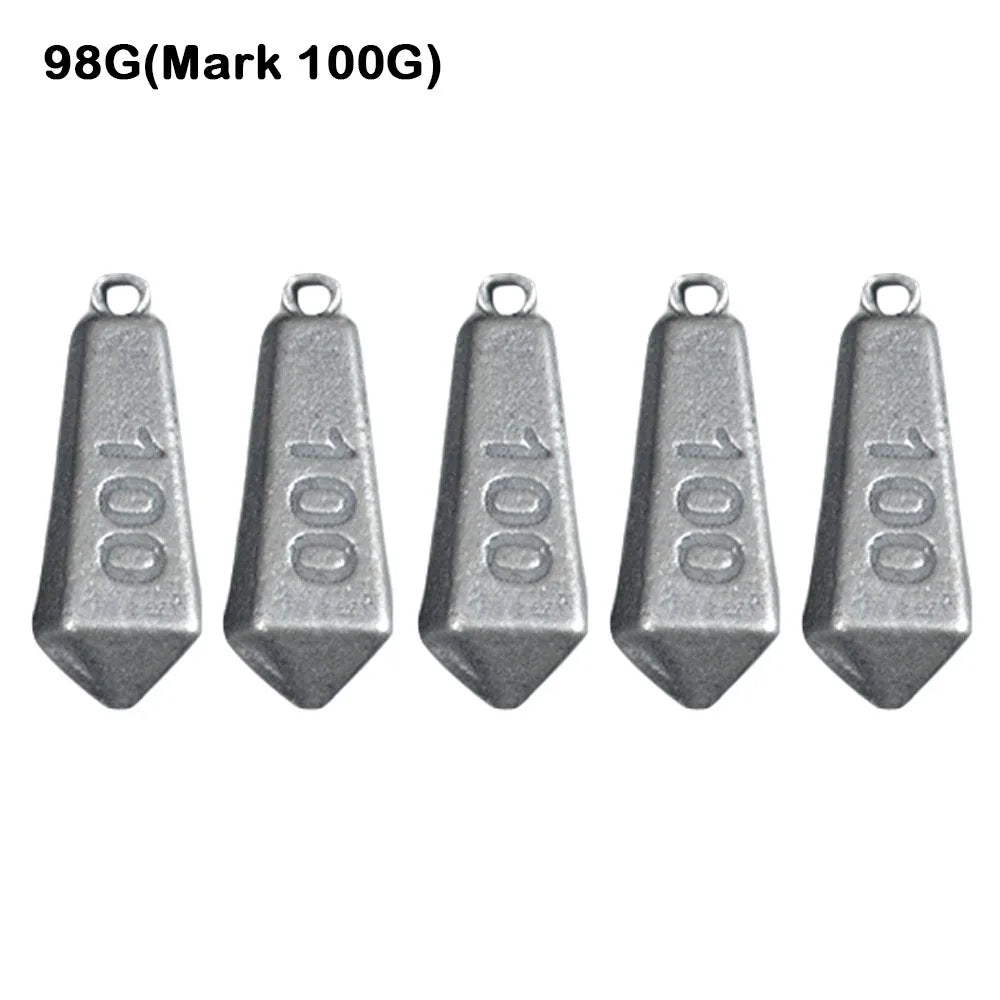 5pcs   Fishing Fall Hook Connector Line Iron Sinker Additional Weight 30g-180g for  Fishing Sinker