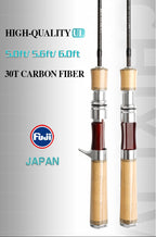Fishing Fame - Chixi Fourth Generation - Fuji Guide Ring Ultralight Micro Bait Rod Super Soft UL Adjustment, Stream Lure Rod.
