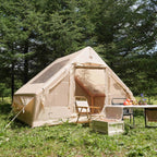 PAKICETUS Inflatable Tent With Skylight, Quick Setup Blow Up Tents With Pump, 4-6 PersonOutdoor Family Luxury Tent