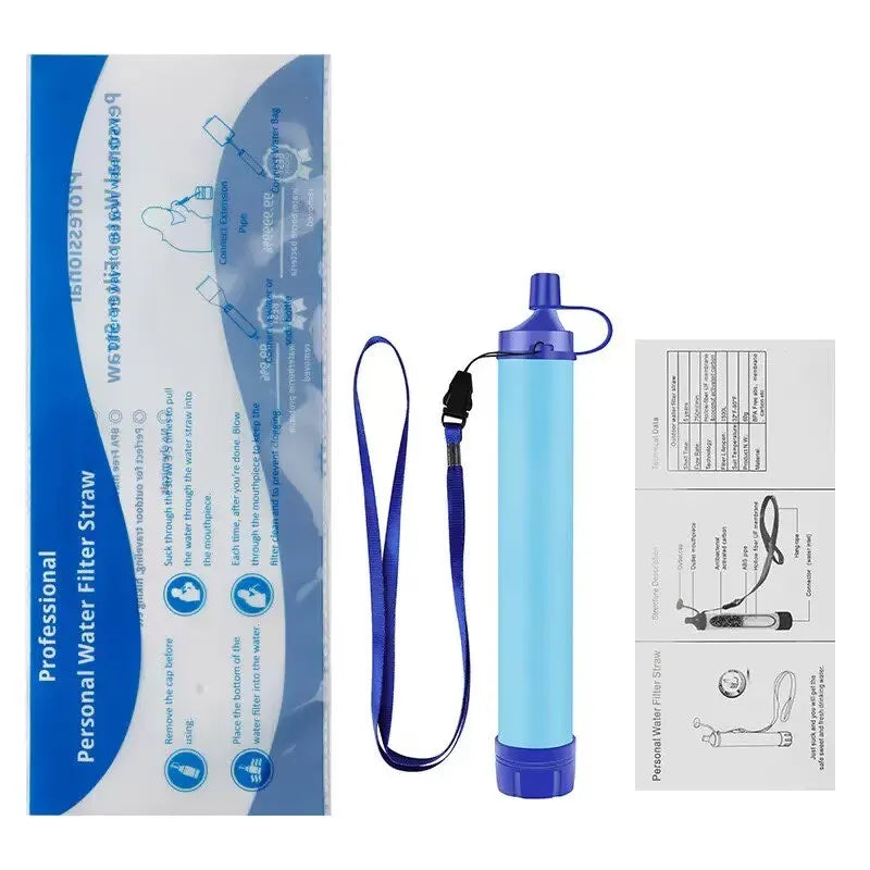 Camping Hiking Emergency Life Portable  Outdoor Water Purifier  Water Filter Suitable for Streams,Lakes Outdoors Camping.