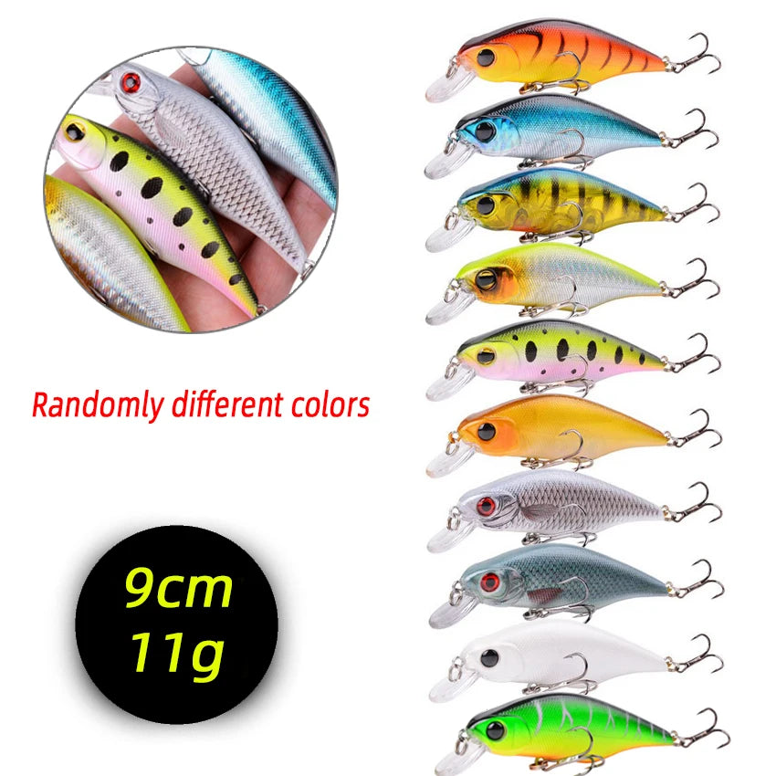 3/5/8Pcs Random Minnow Fishing Lure set High Quality Swimming Bait Wobble Bait Crankbait