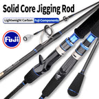 ROLLFISH Premium Fast Jigging Rod – Carbon Fiber, Fuji Guides & Reel Seat, Spinning/Casting Saltwater Fishing Rod