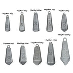 5pcs   Fishing Fall Hook Connector Line Iron Sinker Additional Weight 30g-180g for  Fishing Sinker