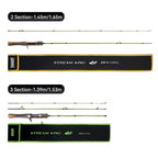 STREAM KING  Spinning Fishing Rod  61.9g Ultralight Casting Carbon Rods MF Action UL L power  Fishing Tackle Travel Rod