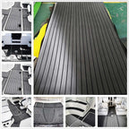 2400x900x6mm Marine Flooring Faux Teak EVA Foam Boat Decking Sheet Yacht Floor Carpet Mat Pad Boat Accessories