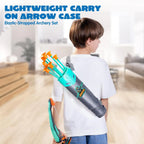 JOYFY Kids Bow and Arrow Set LED Light Up Archery Toy With 9 Suction Cup Arrows Target for Kid Ages 6-12 Outdoor Play Gift