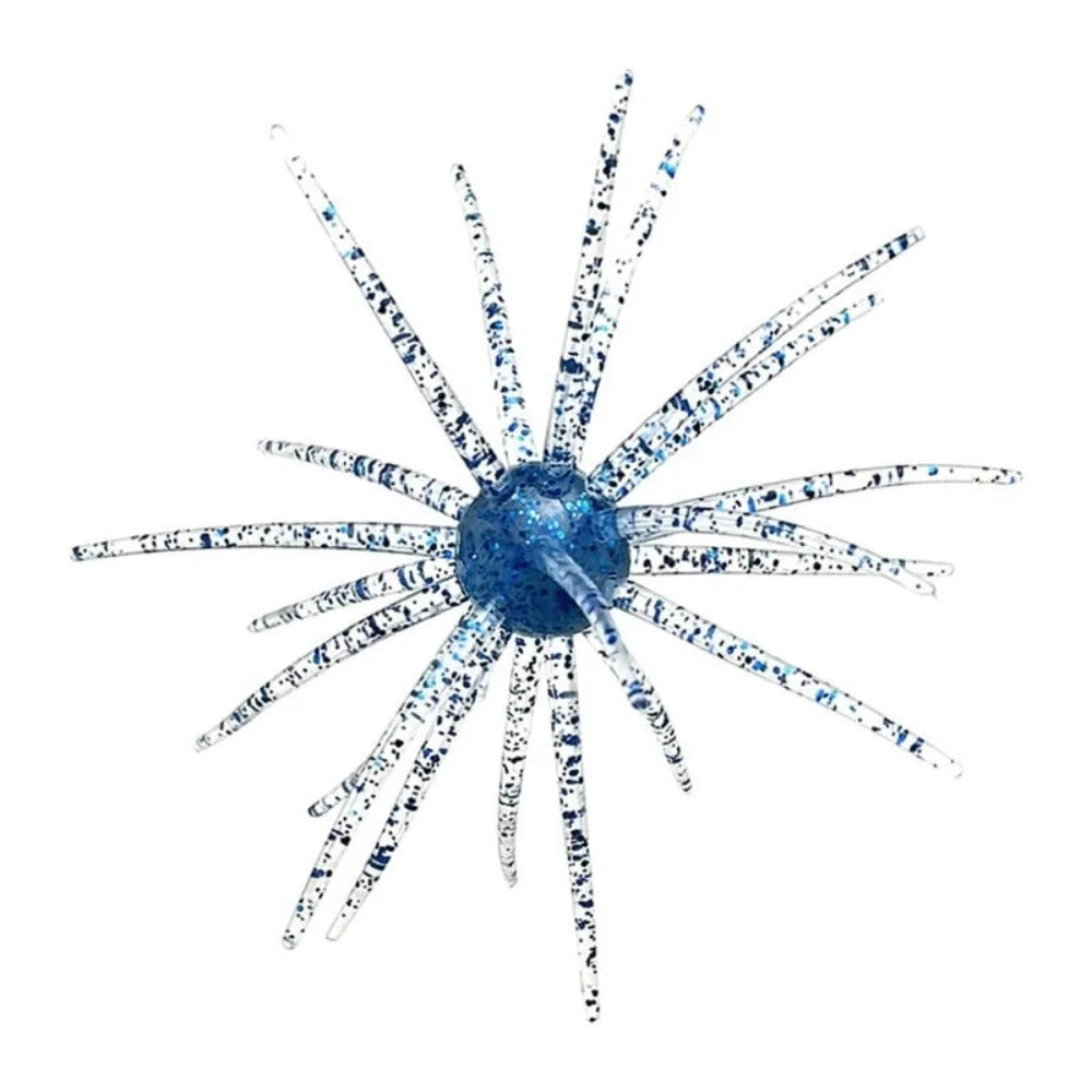 2PCS Dice Fishing Sea Urchin Lures 2.8g 8.7g Silicone Worm   Lure Handmade Artificial Tackle.