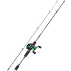 Sougayilang Baitcasting 2Sections Fishing Rod and Reel combo UltraLight Carbon Fiber Pike Casting Fishing with EVA Handle