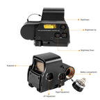 551 552 553 558 Red Green Dot Holographic Sight Scope Hunting Reflex Sight Scope 20mm Mount