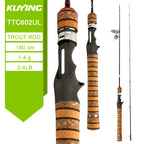 Deliver from USA KUYING TETON TTC662L TTC632UL TTS662L TTC602LS TTS602LS Fishing Lure Rod Casting Spinning River Stream Carbon
