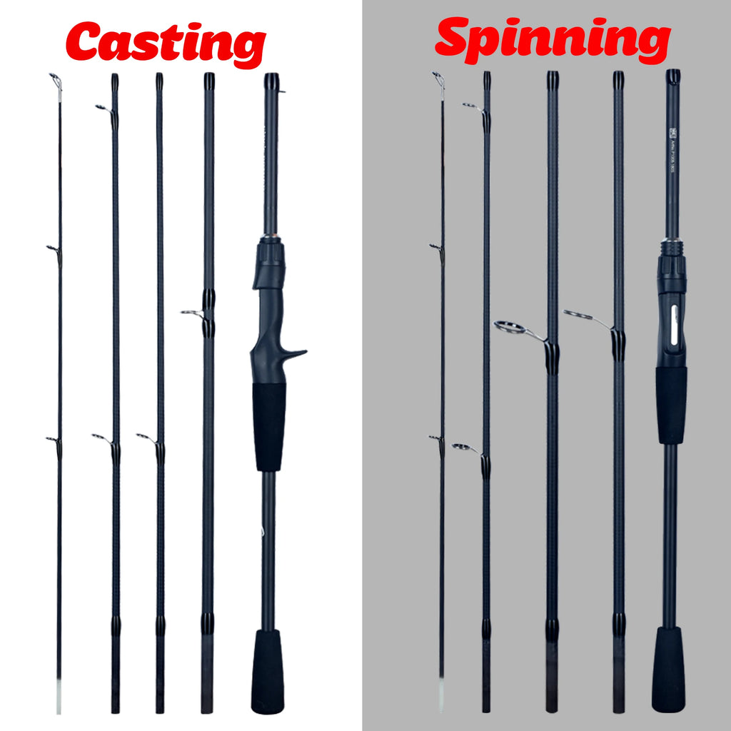 FLENHAI Spinning Baitcasting Travel Carbon Mini Fishing Rods 1.8~2.4m Casting Weight 5-30g M Fast Lure Goods