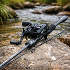 Sougayilang DC Baitcasting Reel & Carbon Fishing Rod Combo 7.2:1 Gear Ratio Ultralight Baitcaster Set for Bass  Fishing