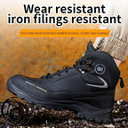 Men Steel Toe Work Shoes Anti-smash Anti-puncture Indestructible Shoes Protective Security Footwear Boots