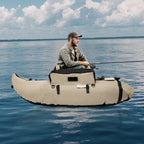 Outdoor Inflatable Fishing Boat with Adjustable Backrest