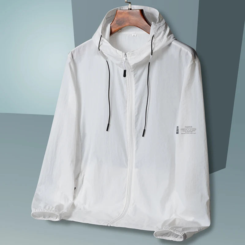 2025 Summer Hooded Jacket Men Women Sun Protection Clothing Fishing Hunting Clothes Quick Dry Skin Windbreaker