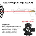 9MM Optics Cartridge Red Dot Laser Bore Brass 9MM Bore Boresighter For Pistol Rifle Scope Hunting Accessories 6 battery