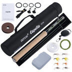 Goture Tenkara Fly Fishing Rod Combo 3.6m Ultralight Carbon Fiber Rod with Line Lure Clipper Portable  Rod Set