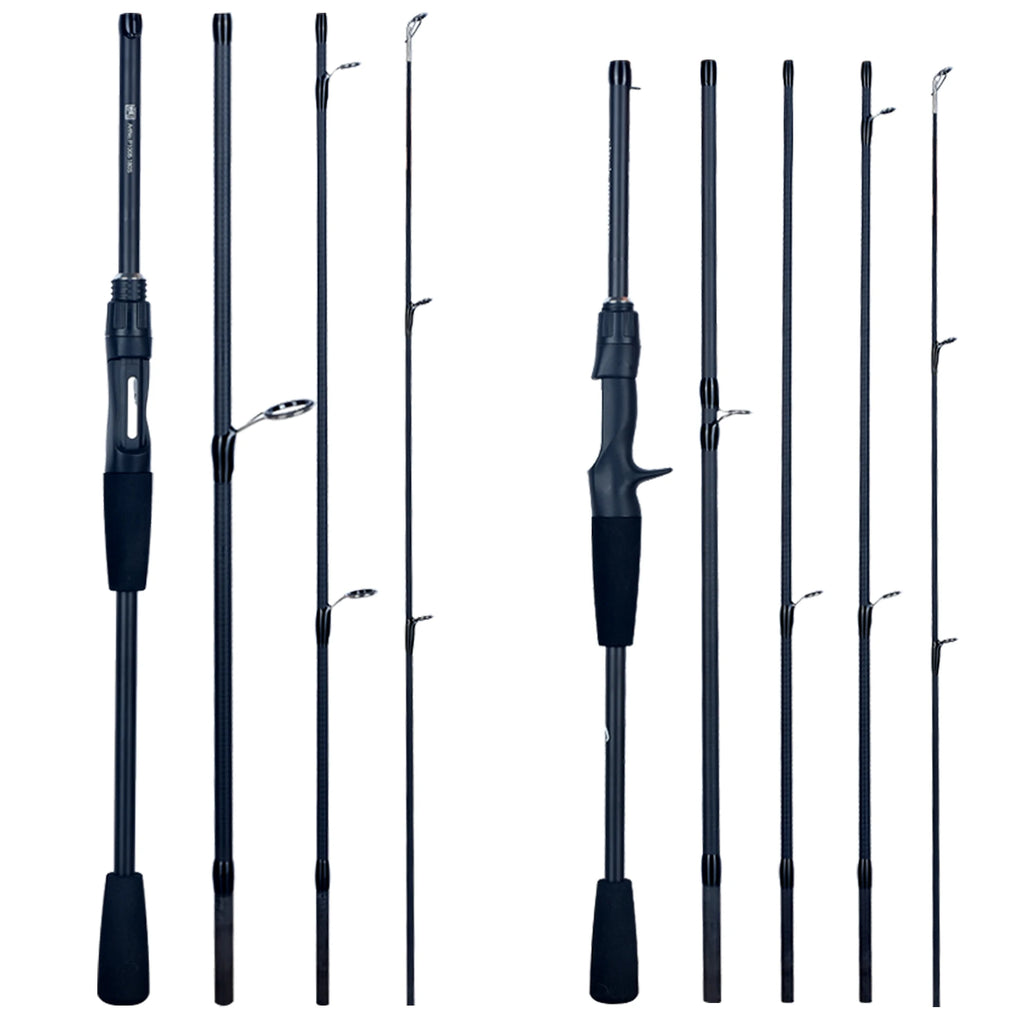 FLENHAI Spinning Baitcasting Travel Carbon Mini Fishing Rods 1.8~2.4m Casting Weight 5-30g M Fast Lure Goods