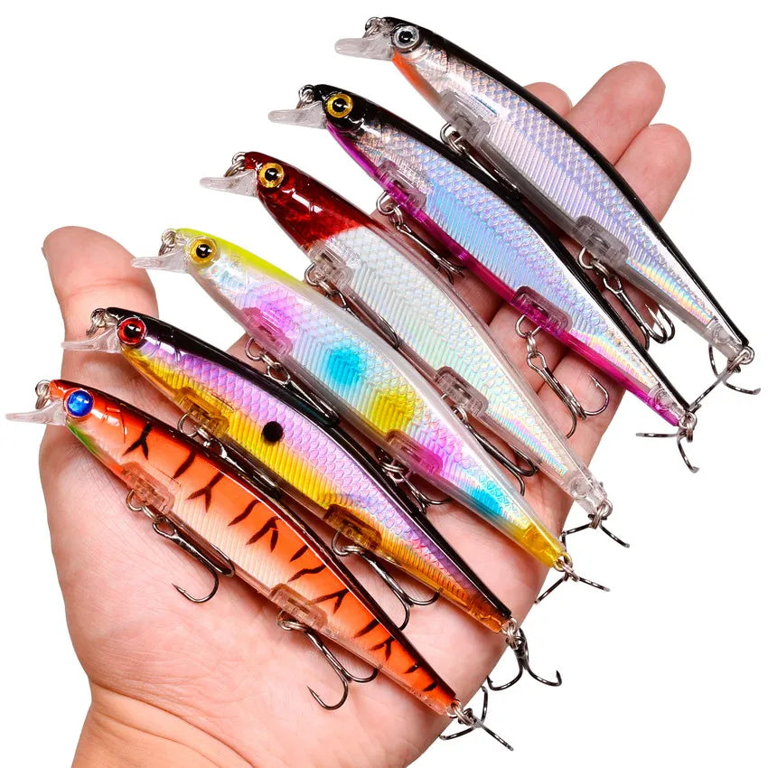 3/5/8Pcs Random Minnow Fishing Lure set High Quality Swimming Bait Wobble Bait Crankbait