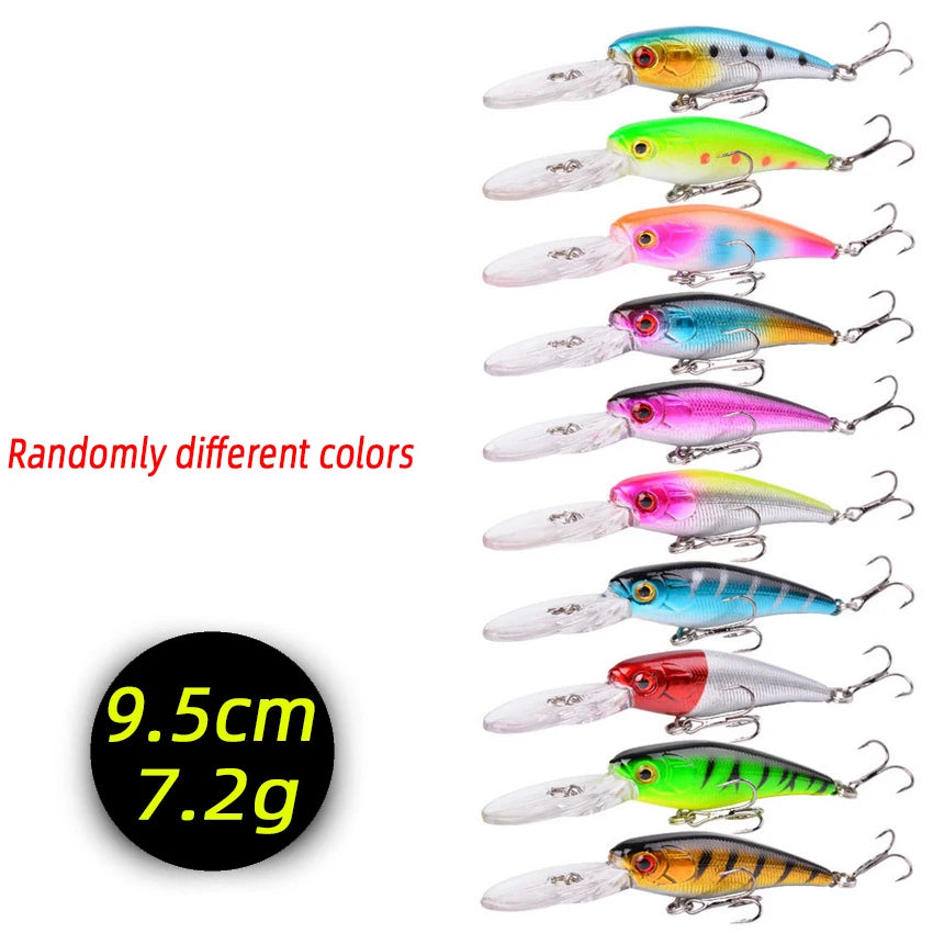 3/5/8Pcs Random Minnow Fishing Lure set High Quality Swimming Bait Wobble Bait Crankbait